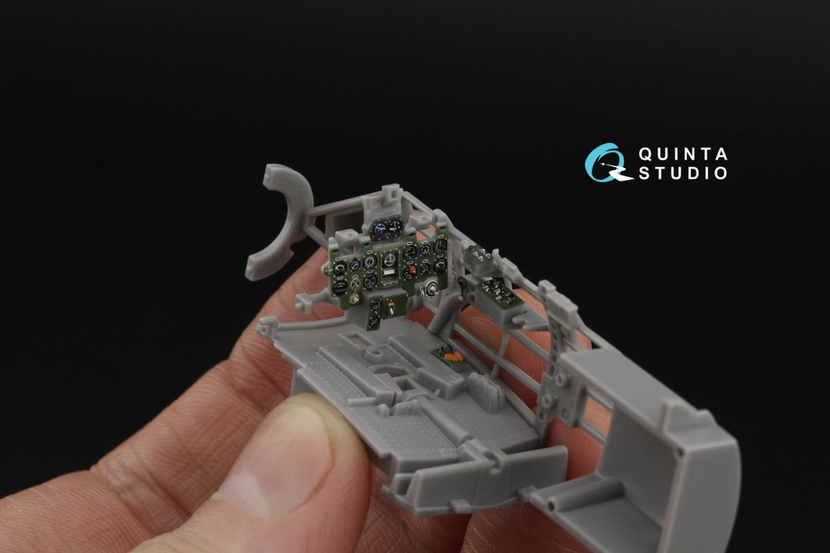 Quinta Studio QD48625 A6M5 Zero, Nakajima Prod. 3D-Printed &amp; coloured Interior on decal paper (Fine Molds) 1/48