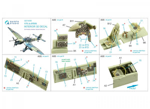 Quinta Studio QD72059 Ju 87 D/G 3D-Printed &amp;amp; colored Interior on decal paper (Academy/Special Hobby) 1/72 – image 2