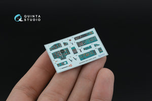 Quinta Studio QD+48560 MiG-25PD 3D-Printed &amp;amp; colored Interior on decal paper (ICM) (with 3D-printed resin parts) 1/48 – image 2