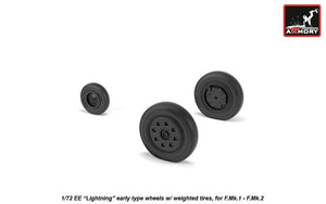 Armory Models AW72409 EE Lightning wheels w/ weighted tires, early 1/72 – obrázek 4
