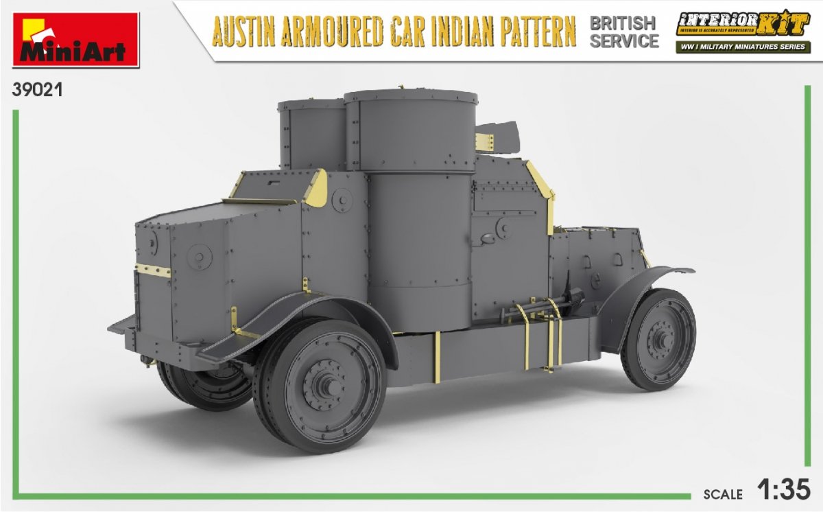Miniart 39021 AUSTIN ARMORED CAR INDIAN PATTERN. BRITISH SERVICE. INTERIOR KIT 1/35 – obrázek 9