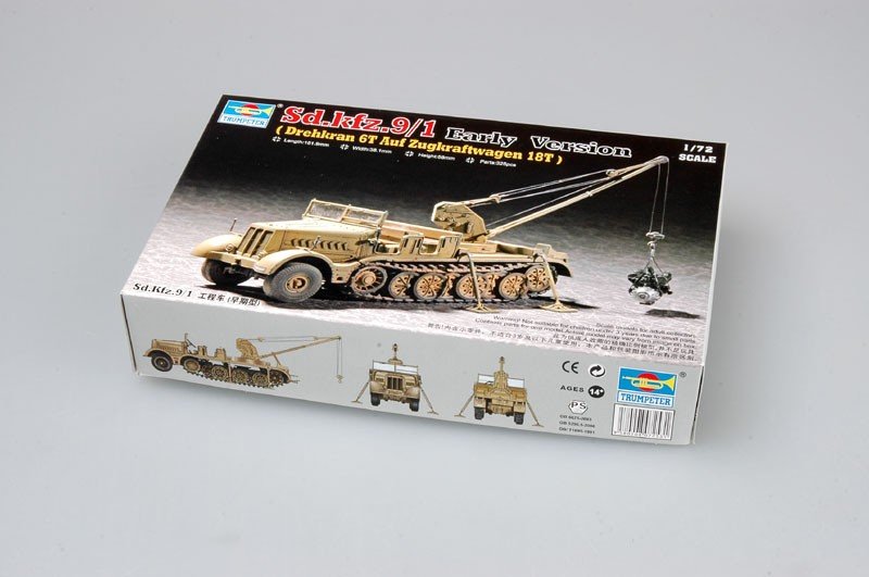 Trumpeter 07253 Sd.kfz.9/1 Early Version(Drehkran 6t auf Zugkraftwagen 18t 1/72 – image 2