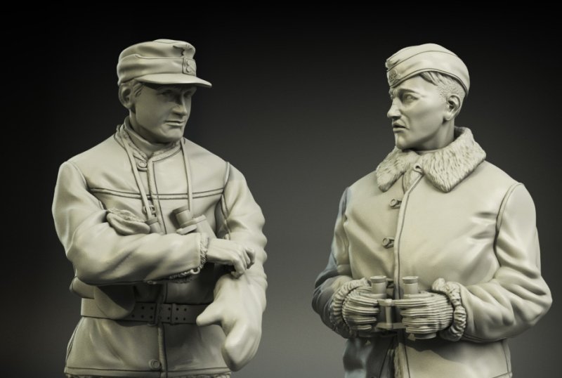 Panzer Art FI35-029 Waffen-SS tank officers winter clotches set 1/35 – obrázek 2