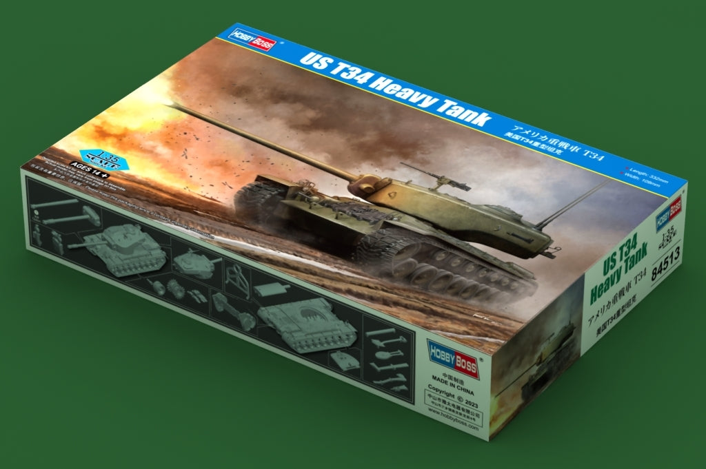 Hobby Boss 84513 US T34 Heavy Tank 1/35 – image 2