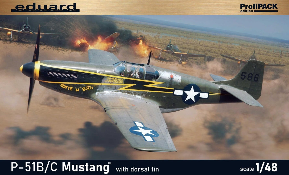 Eduard 82108 P-51B/ C Mustang w/ dorsal fin 1/48 – immagine 3
