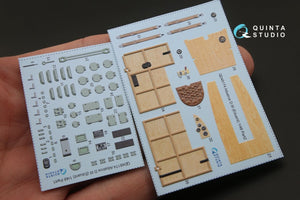 Quinta Studio QD48174 Albatros D.III 3D-Printed &amp;amp; colored Interior on decal paper (for Eduard kit) 1/48 – image 2