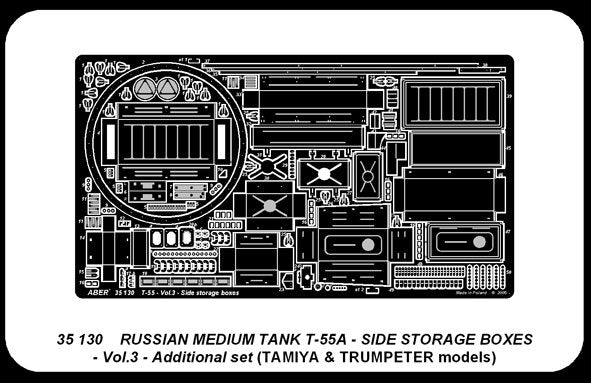 Aber 35130 Tanks for the Soviet T-55A medium tank, part 3, additional set (TAM, TRU) (1/35) – image 3