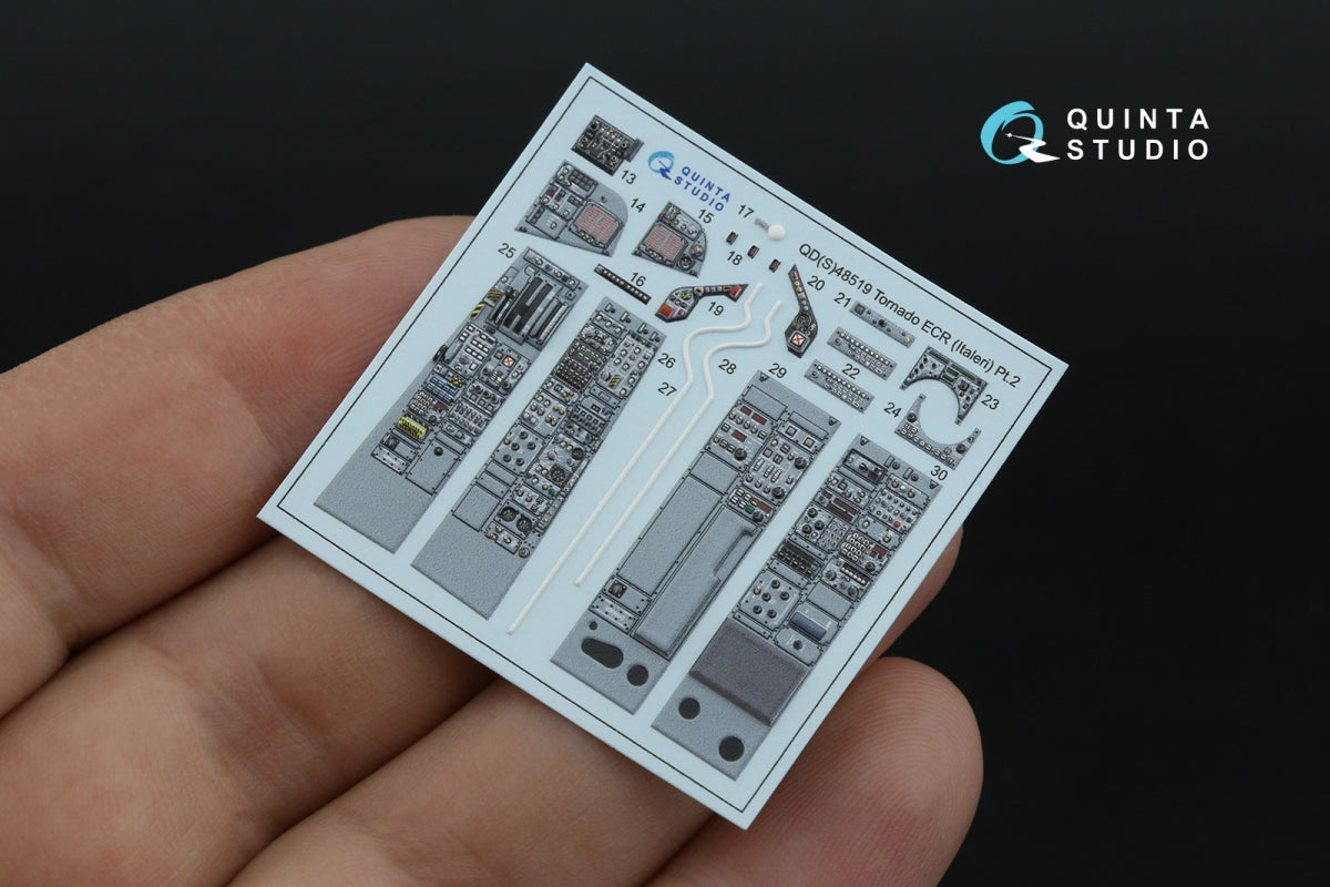 Quinta Studio QD+48519 Tornado ECR 3D-Printed colored Interior on decal paper (Italeri) (with 3D-printed resin parts) 1/48 – Bild 5