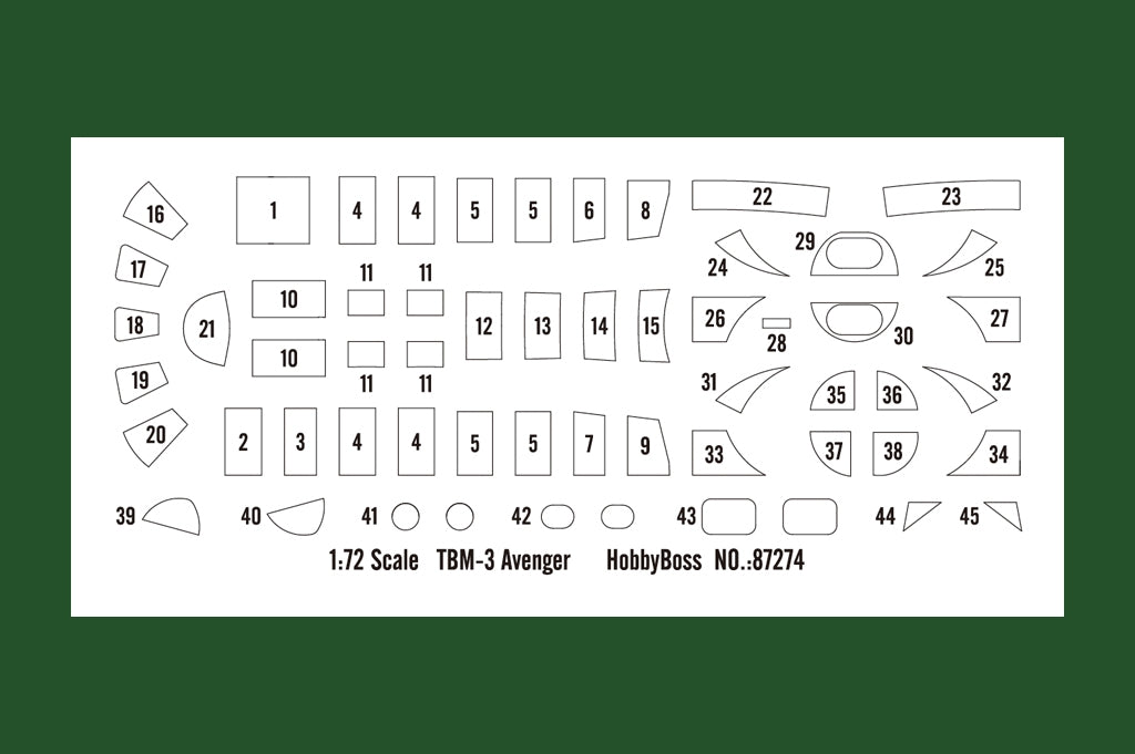 Hobby Boss 87274 TBM-3 Avenger 1/72 – obrázek 3