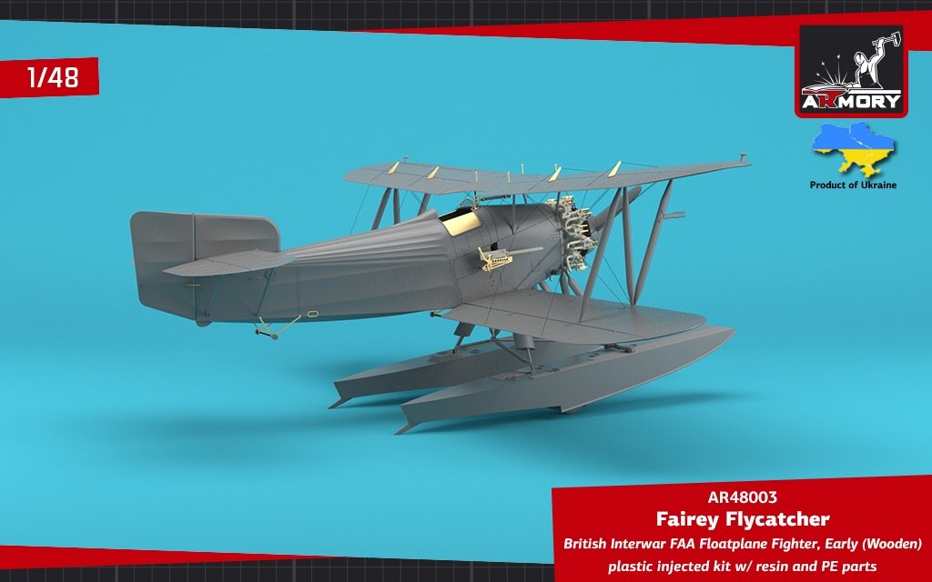 Armory Models 48003 Fairey Flycatcher British FAA Inter-War Floatplane Fighter, on Wooden Floats 1/48 – image 8