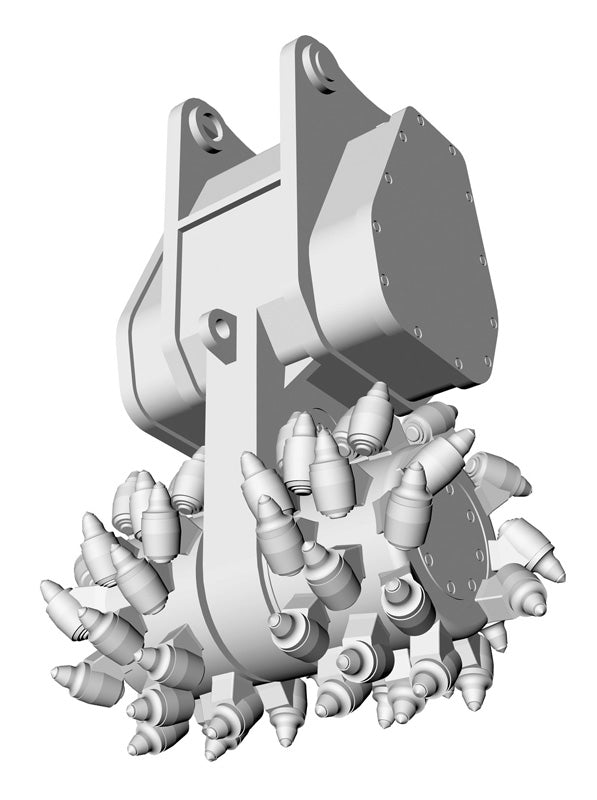 Hasegawa 66111 Hitachi Construction Machinery Excavator ZAXIS 135US Cutter Heads 1/35 – image 7