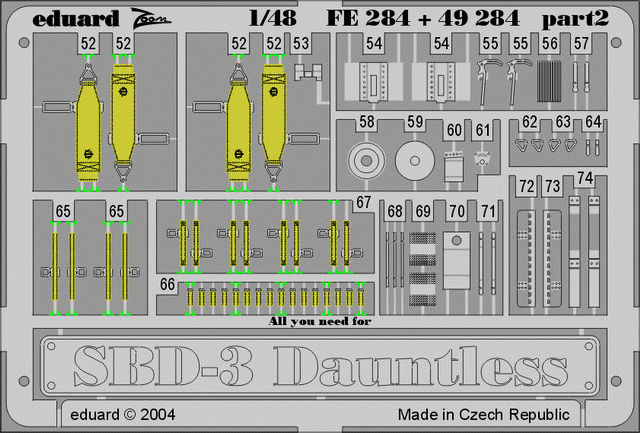 Eduard 49284 SBD-3 1/48 ACCURATE MINIATURES – image 2