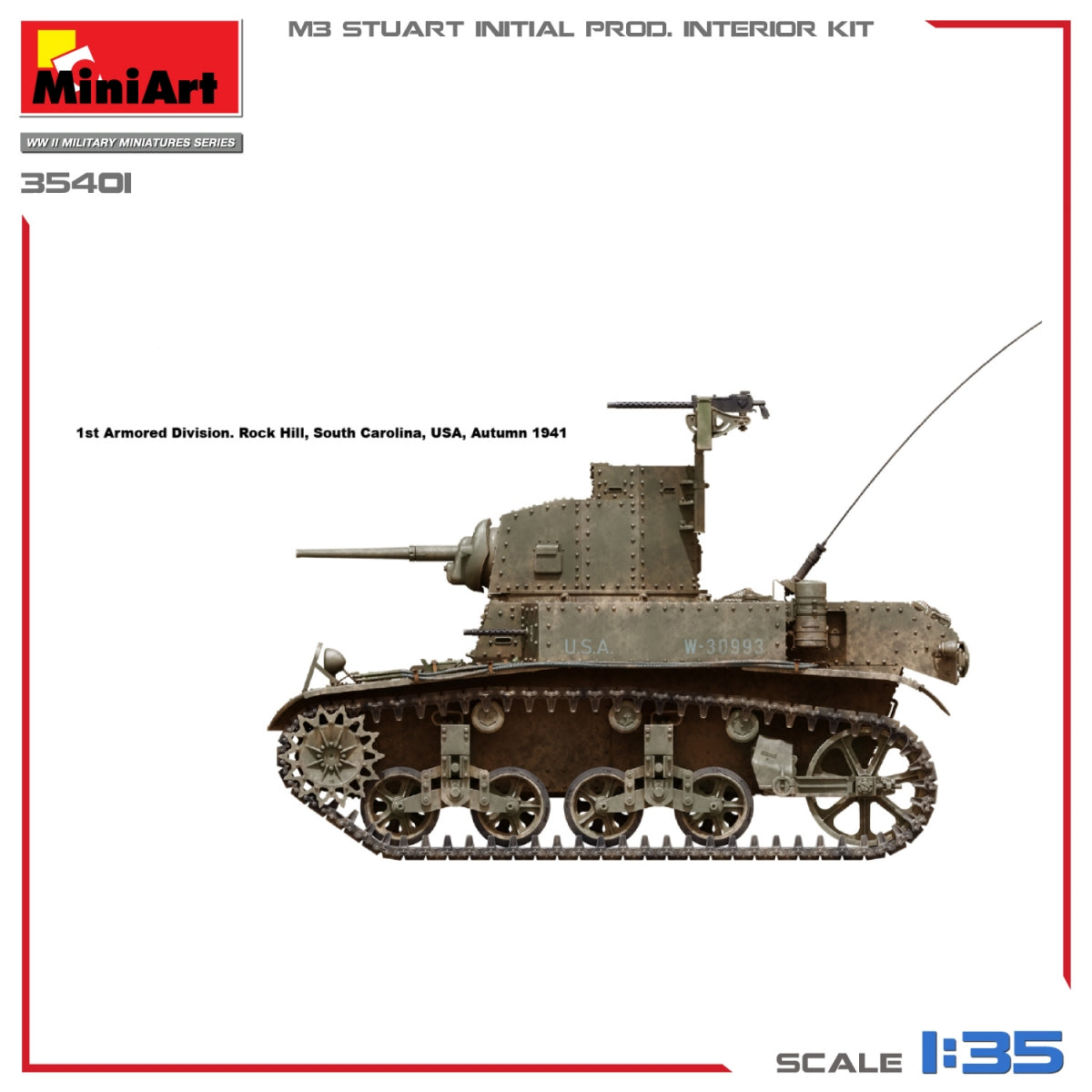 MiniArt 35401 M3 STUART INITIAL PRODUCTION 1/35 – Bild 12