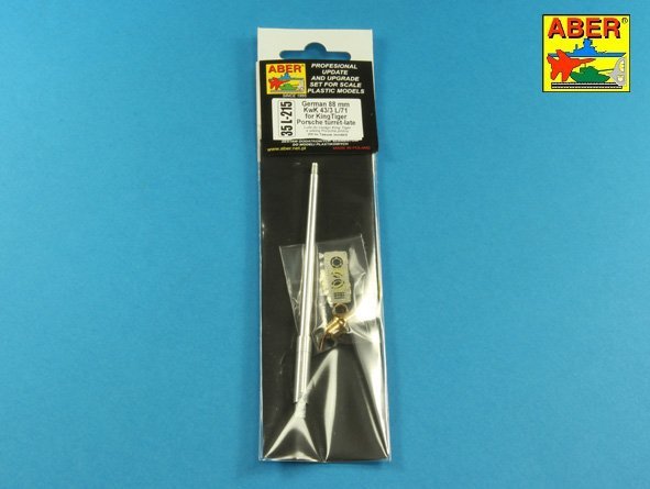Aber 35L-215 Barrel for German 8,8cm Kw.K 43 (L/71) gun used on Tiger B Porsche turret-late for TAKOM model (1/35) – Bild 2