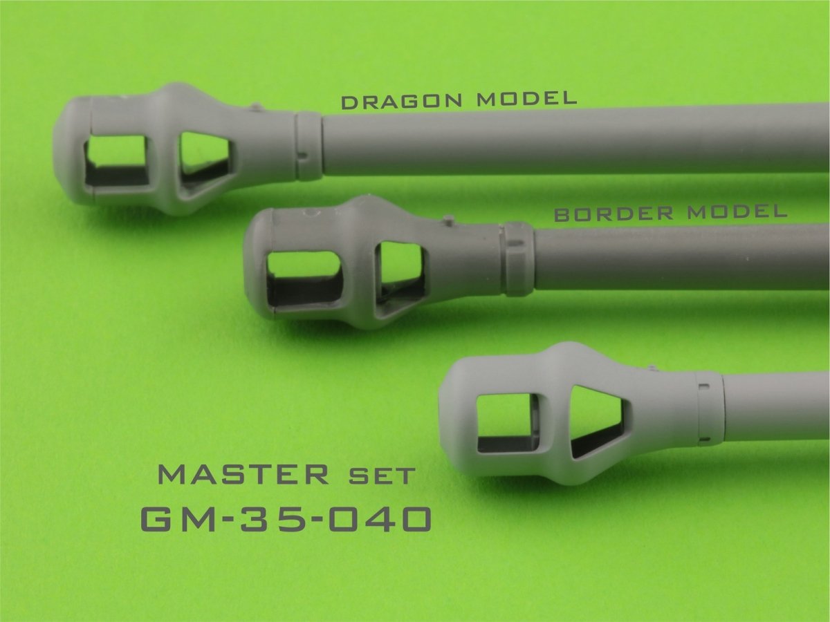 Master GM-35-040 PzKpfw VI Tiger I - 88 mm gun barrel KwK36 L/56 - early version of the muzzle brake 1/35 – imagen 4
