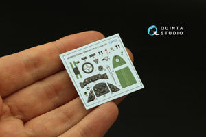 Quinta Studio QD48402 Gloster Gladiator MKII 3D-Printed &amp;amp; colored Interior on decal paper (I Love Kit) 1/48 – immagine 4