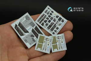Quinta Studio QD48373 F/A-18F late / EA-18G 3D-Printed &amp;amp; colored Interior on decal paper (Hobby Boss) 1/48 – obrázek 5