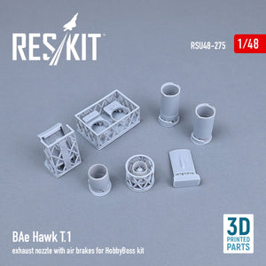 RESKIT RSU48-0275 BAE HAWK T.1 EXHAUST NOZZLE WITH AIR BRAKES FOR HOBBYBOSS KIT (3D PRINTED) 1/48 – obrázek 2