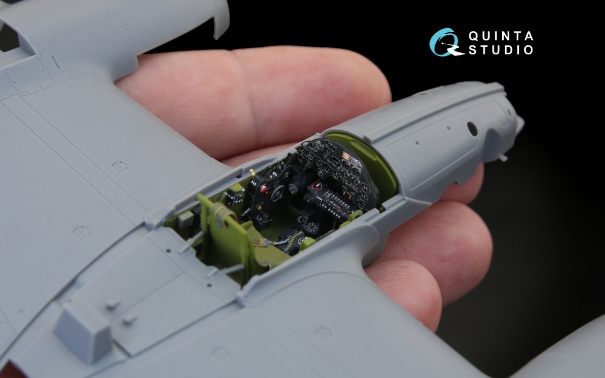 Quinta Studio QD48122 P-38H 3D-Printed &amp;amp; colored Interior on decal paper (for Tamiya kit) 1/48 – immagine 6