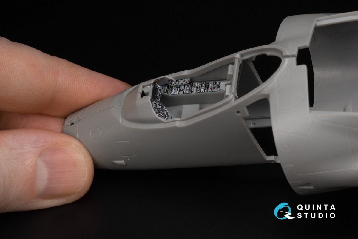 Intérieur imprimé en 3D et coloré sur papier décalcomanie Quinta Studio QDS-48343 Sea Harrier FRS.1 (Kinetic) (Petite version) 1/48 – image 9