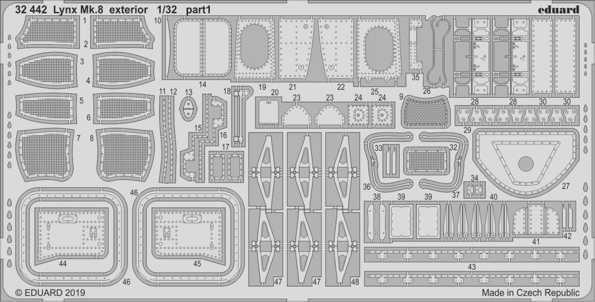 Eduard 32442 Lynx Mk.8 exterior REVELL 1/32 – obrázek 2