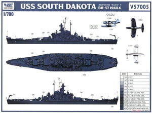 Vee Hobby P57005 USS South Dakota Platinum Box 1/700 – image 7