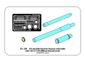 Aber 35L-250 125mm 2A46 Barrel for Russian Tank T-64 &amp;amp; T-72A (For Trumpeter) 1/35 – image 5
