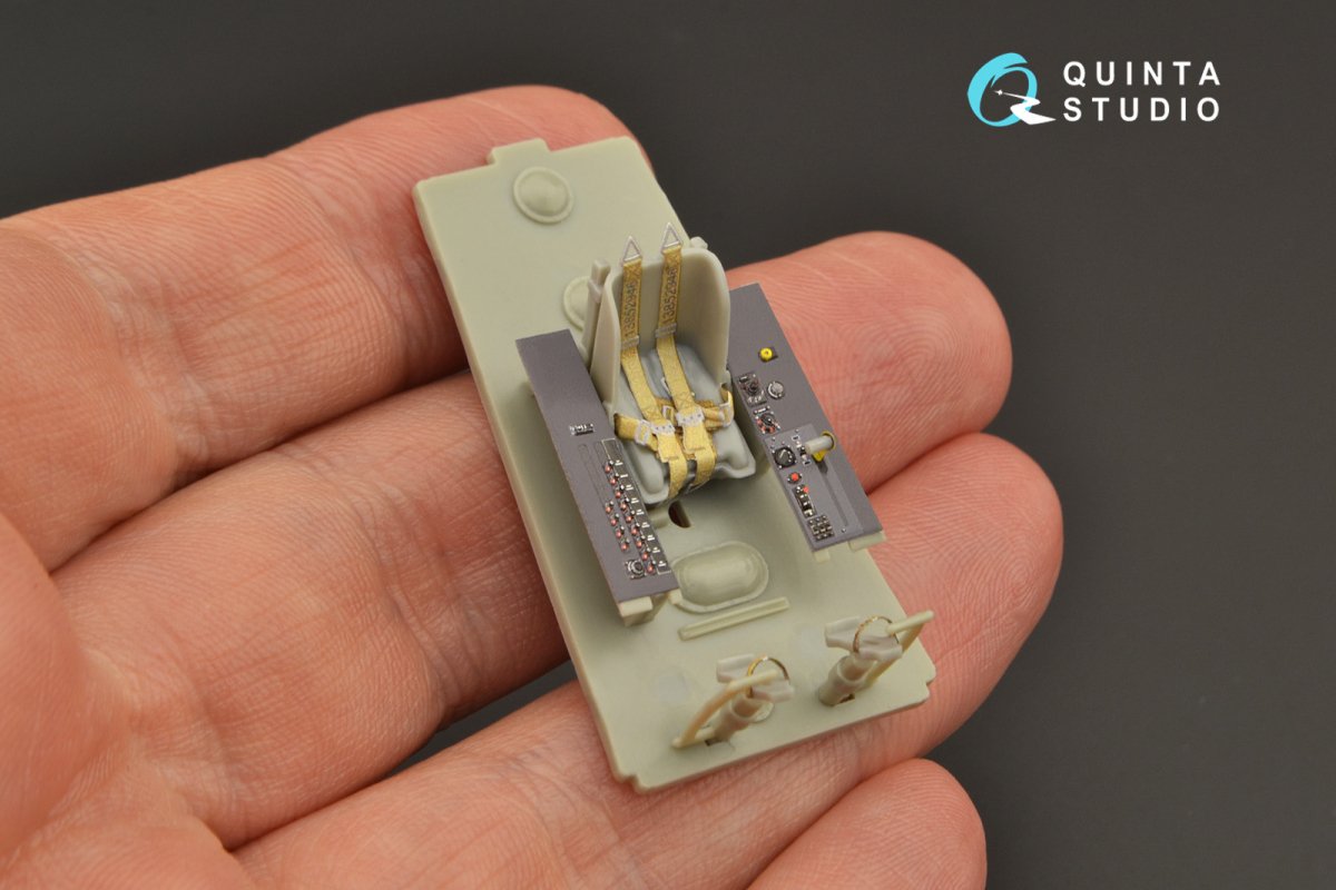 Intérieur imprimé en 3D et coloré sur papier décalcomanie Quinta Studio QD48273 Ta 152H (Dragon) 1/48 – image 6