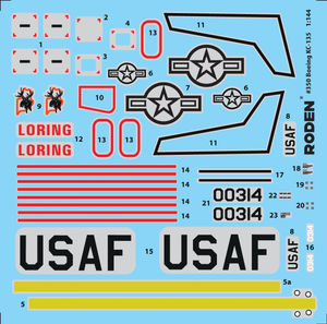 Roden 350 Boeing KC-135R Stratotanker 1/144 – obrázek 3