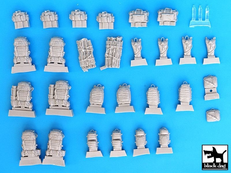 Black Dog T35037 US modern bags accessories set 1/35 – Bild 6