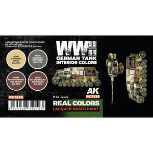 AK Interactive RCS126 WWII German Tank Interior Colors 4x17ml – image 2