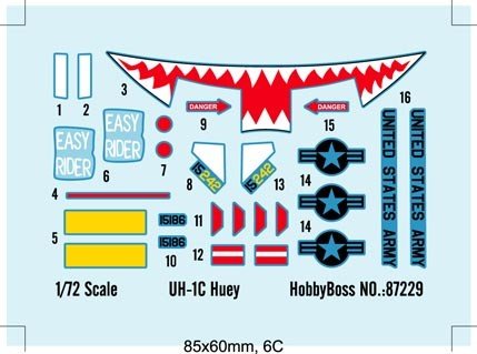 Hobby Boss 87229 UH-1C Huey 1/72 – Bild 10
