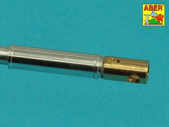Aber 35L-285 90mm M-36 barrel with cylindrical brake for the American M47 Patton tank with mantlet cover 1/35 – Bild 2
