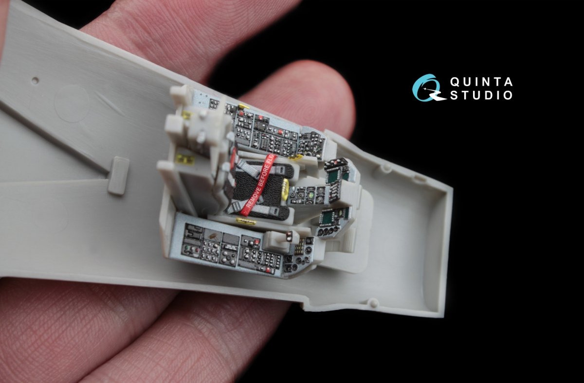 Quinta Studio QD48035 F-16С 3D-Printed &amp;amp; colored Interior on decal paper (for Hasegawa kit) 1/48 – immagine 2