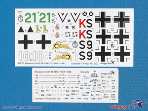 Wingsy Kits D5-11 German WWII Fighter MESSERSCHMITT Bf 109 E-7 1/48 – image 10