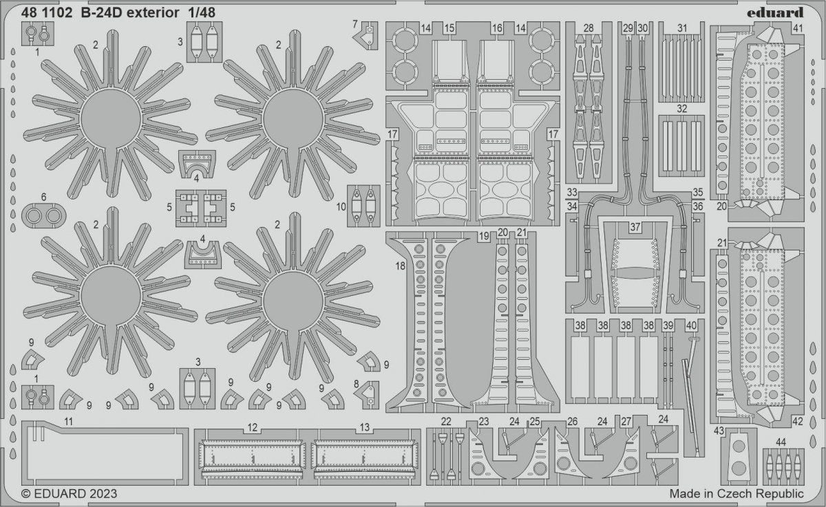 Eduard 481102 B-24D exterior REVELL 1/48