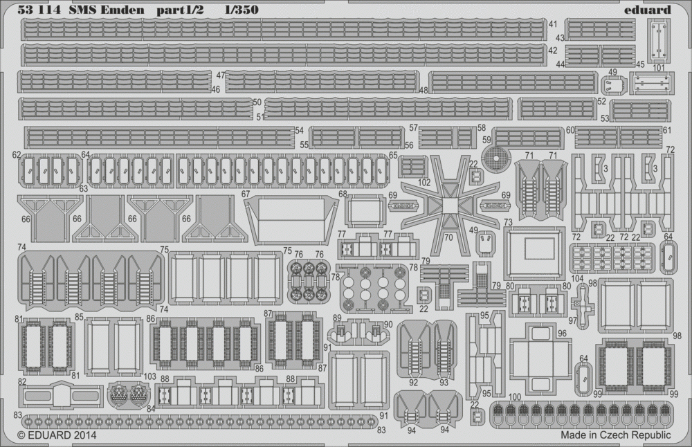 Eduard 53114 SMS Emden part 1 REVELL 1/350 – image 2