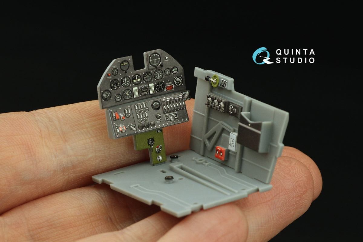 Quinta Studio QD32214 P-40M WarHawk 3D-Printed colored Interior on decal paper (Trumpeter) 1/32 – immagine 8