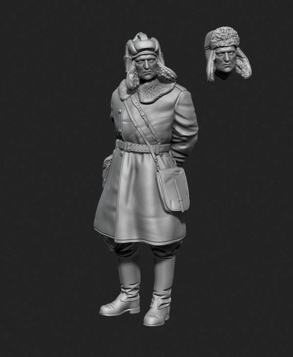 Panzer Art FI35-128 Soviet tank officer in sheepskin coat No.1 1/35 – image 5