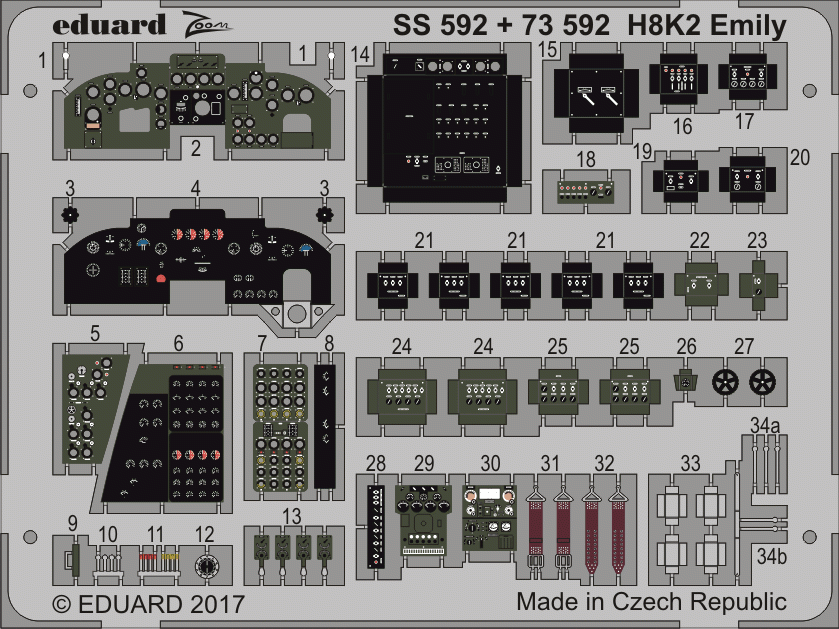 Eduard SS592 H8K2 Emily HASEGAWA 1/72