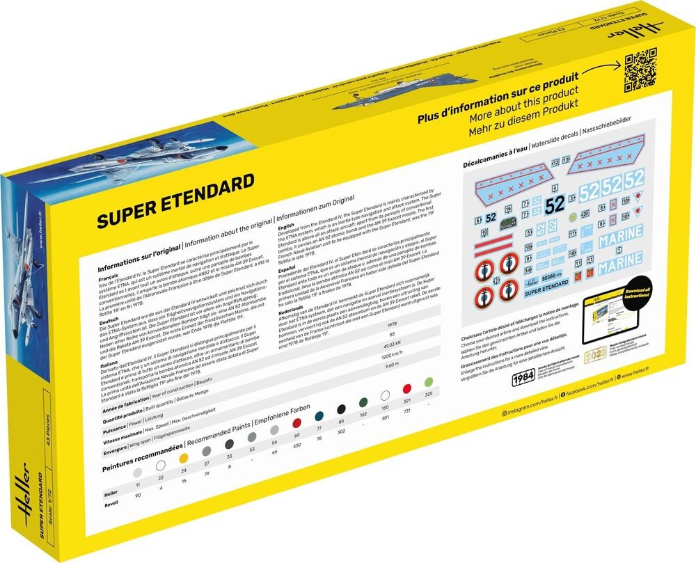 Heller 56360 Super Etendard - Starter Kit 1/72 – imagen 2