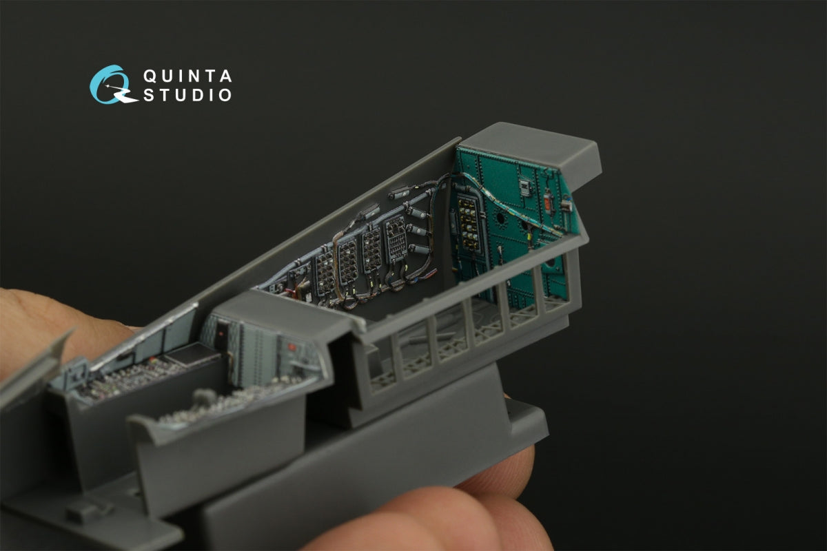 Quinta Studio QD48417 F-15C Eletronics bay 3D-Printed colored Interior on decal paper (Academy) 1/48 – immagine 6