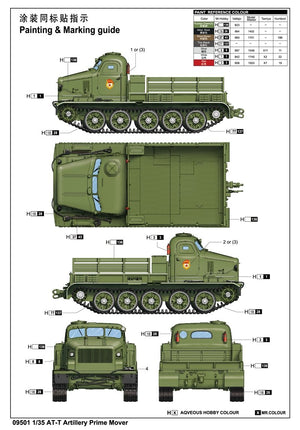 Trumpeter 09501 AT-T Artillery Prime Mover 1/35 – obrázek 3