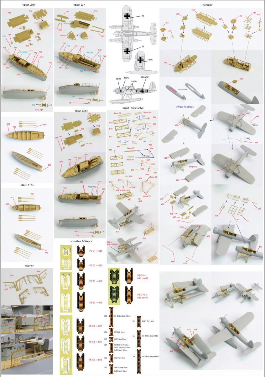 Pontos 23001F2 BISMARCK 1941 Detail Up Set Basic Ver.2 1/200 – Bild 21