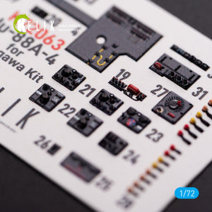 KELIK K72063 Junkers JU 88 A-4 interior 3D decals for Hasegawa kit 1/72 – zdjęcie 5