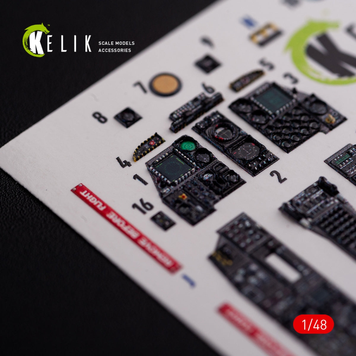 KELIK K48017 A-10C &amp;quot;Thunderbolt&amp;quot; interior 3D decals for Academy kit 1/48 – Bild 2