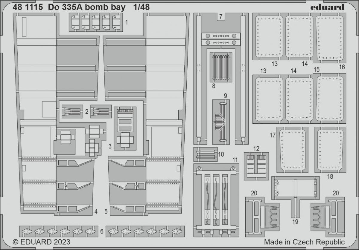 Eduard 481115 For 335A bomb bay TAMIYA 1/48