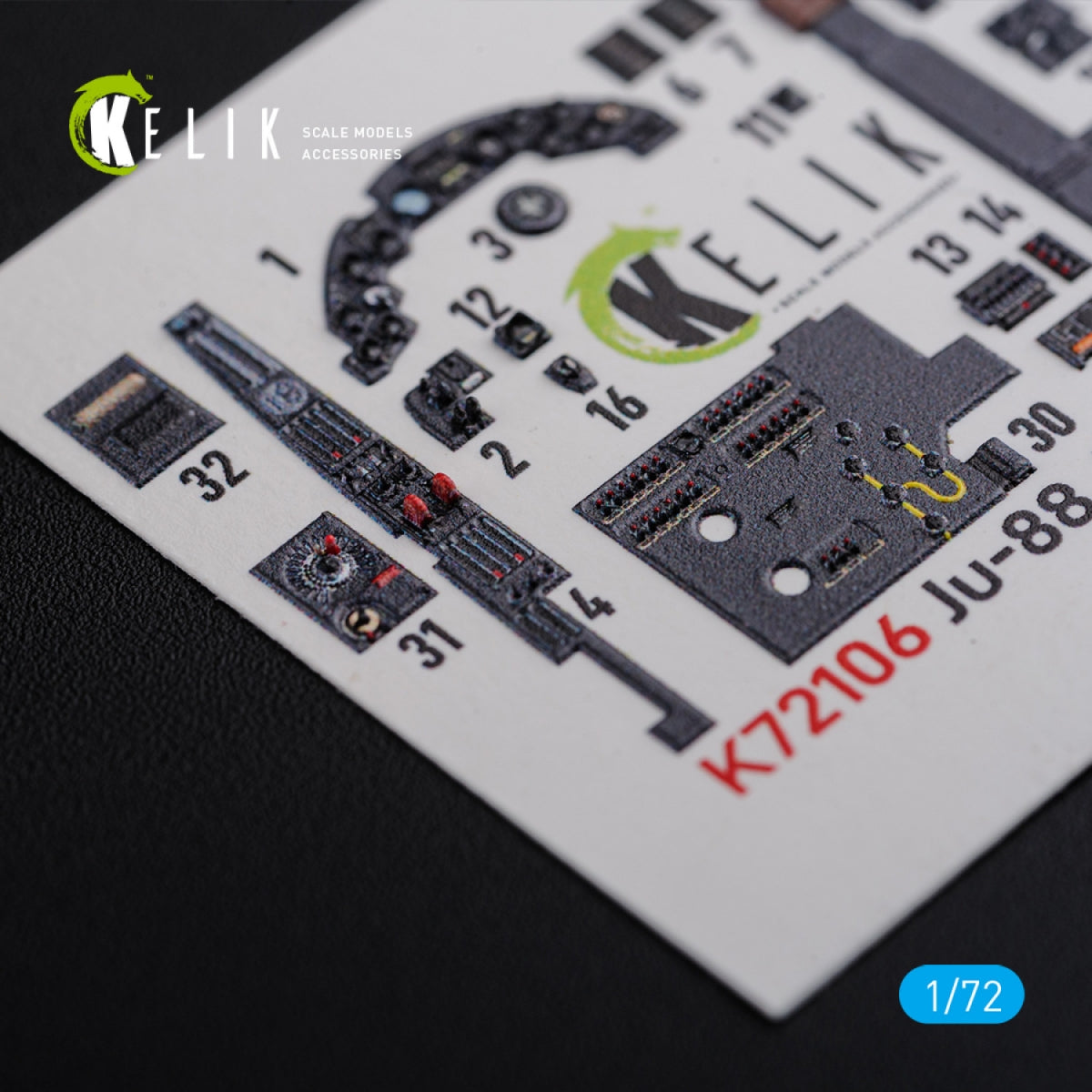 KELIK K72106 Ju-88 A-1 interior 3D decals for Revell kit 1/72 – image 8