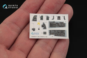 Quinta Studio QD48037 F-16С 3D-Printed &amp;amp; colored Interior on decal paper (for Tamiya kit) 1/48 – image 3