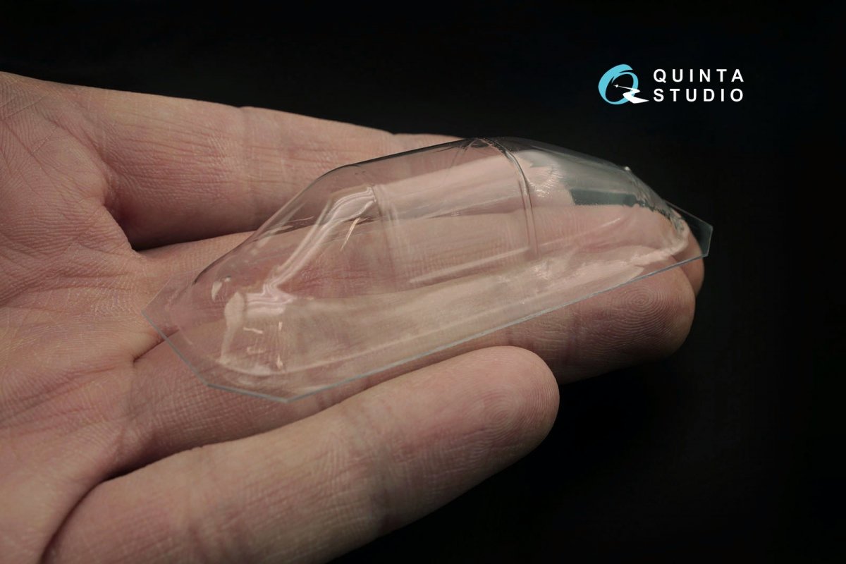 Quinta Studio QC32001 Yak-3 vacuformed clear canopy, open &amp;amp; close position (for Special Hobby kit) 1/32 – image 2